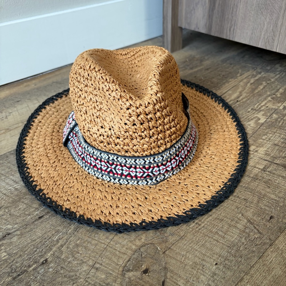 Echo Design Embroidered Paper Straw Panama Hat - Picture 5 of 12